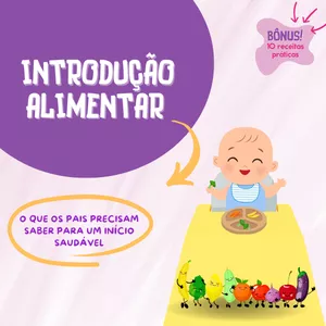 Imagem de capa para o Ebook Introdução Alimentar: O que os pais precisam saber para um início saudável