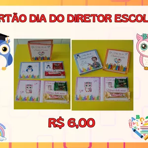 Imagem de capa para o Ebook 👩🏼‍💼Cartão dia do Diretor Escolar👨🏽‍💼