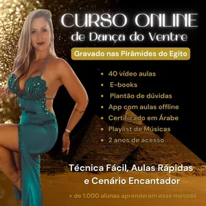 Imagem de capa para o Curso online Curso de Dança do Ventre Gravado no Egito