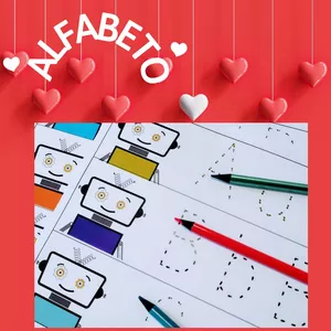 Imagem de capa para o Ebook Alfabeto Robôs Adoráveis 