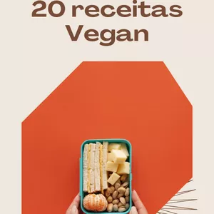 Imagem de capa para o Ebook 20 receitas Vegan