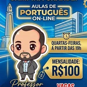 Imagem do curso Aulas On-line de Língua portuguesa