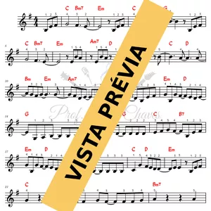 Imagem de capa para o Ebook 🎼 Blue bird - 6680 - Naruto - Tutorial Partitura e Teclado Fácil