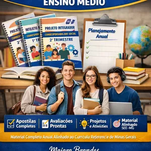 Imagem de capa para o Ebook Combo Completo Projeto Integrador — Ensino Médio Corresponsabilidade Social | 1º, 2º e 3º Trimestres