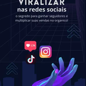 Imagem de capa para o Ebook como viralizar nas redes sociais  