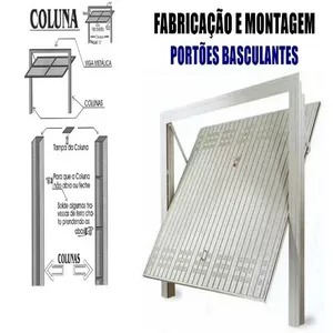 Imagem de capa para o Ebook Projeto Portão de Ferro Basculante Ideal para Serralheria