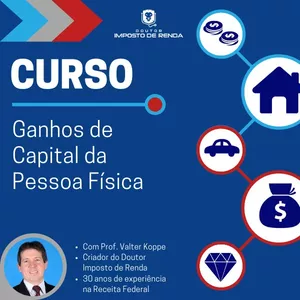 Imagem de capa para o Curso online Tributação dos Ganhos de Capital da Pessoa Física