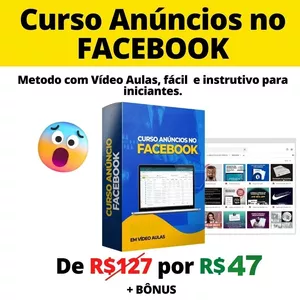 Imagem de capa para o Curso online ANÜNCIOS NO FACEBOOK