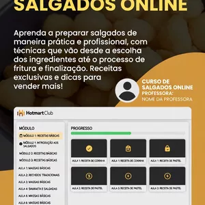 Imagem do curso TODOS OS TIPOS DE MASSAS E SALGADOS