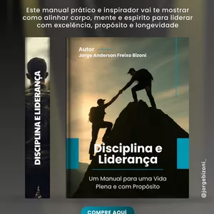 Imagem de capa para o Ebook Disciplina e Liderança - Um manual para uma vida plena e com propósito.