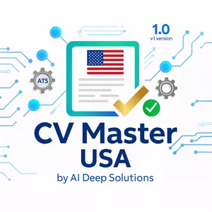 Imagem de capa para o Curso online CV Master USA - Currículo no padrão americano em minutos, pronto para ATS