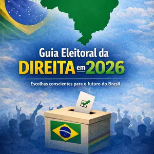 Imagem de capa para o Ebook Guia Eleitoral Completo da Direita 2026 - Presidente, Governadores, Senadores e Deputados