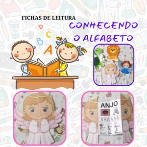 Imagem de capa para o Ebook FICHAS DE LEITURA CONHECENDO O ALFABETO