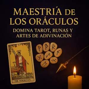 Imagen de portada para Curso online “Maestría de los Oráculos: Domina Tarot, Runas y Artes de Adivinación”