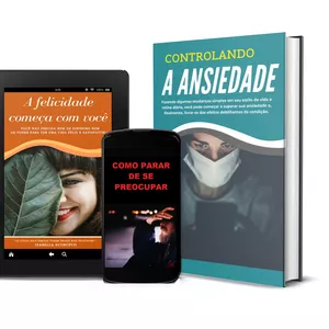 Imagem de capa para o Ebook Combo Vida Feliz sem Ansiedade
