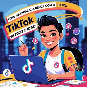 Imagem de capa para o Ebook Como Aumentar sua Renda com o TikTok em Poucos Meses