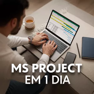 Imagem de capa para o Curso online MS Project em 1 dia