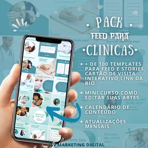 Imagem de capa para o Curso online PACK FEED PARA CLÍNICAS
