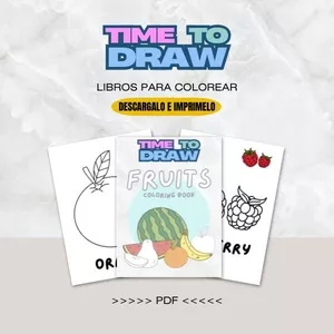Imagen de portada para Ebook TIME TO DRAW - FRUTAS