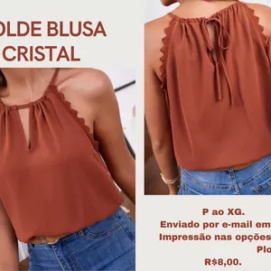 Imagem de capa para o Ebook Molde Blusa Cristal 