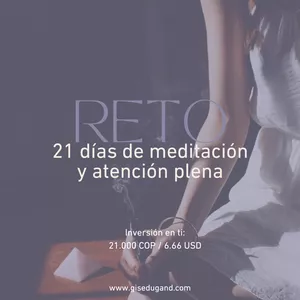 Imagen de portada para Curso online Reto 21 días de meditación y atención plena