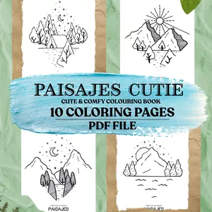 Imagen de portada para Ebook Libro para colorear paisajes 