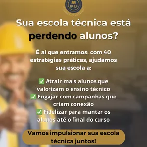 Imagem de capa para o Ebook 40 ações e estratégias prontas para cursos técnicos!