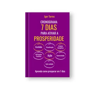 Imagem de capa para o Ebook Cronograma 7 dias para ativar a prosperidade