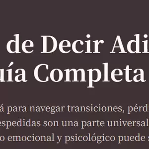 Imagen de portada para Ebook El arte de decir Adiós 