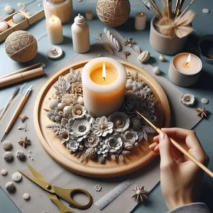 Imagem de capa para o Ebook Arte em Velas - Criação Personalizada em Casa