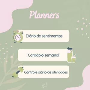 Imagem de capa para o Ebook PLANNERS NUTRICIONAIS