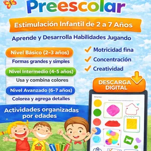 Imagen de portada para Ebook Estimulación Infantil de 2 a 7 Años – Aprende y Desarrolla Habilidades Jugando