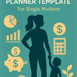 Cover image for Ebook Monthly Budget Planner Template - Complete Guide for Single Mothers