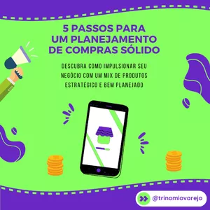 Imagem de capa para o Ebook 5 passos para um planejamento de compras sólido