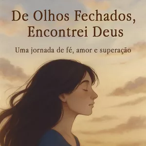Imagem de capa para o Ebook De Olhos Fechados, Encontrei Deus: Uma Jornada de Fé, Amor e Superação