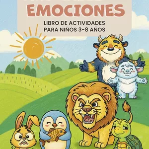 Imagen de portada para Ebook ANIMALES CON EMOCIONES LIBRO DE ACTIVIDADES PARA NIÑOS 3-8 AÑOS