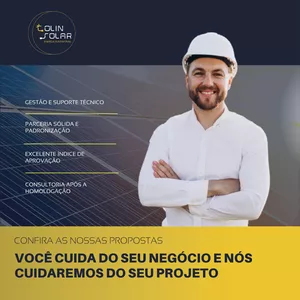 Imagem de capa para o Serviço online Projeto E Homologação de Sistema de Energia Solar Fotovoltaico - ES/RJ/MG/SP