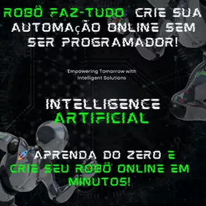 Imagem de capa para o Ebook "Robô Faz-Tudo Online: Crie, Automatize e Lucre Sem Saber Programar"