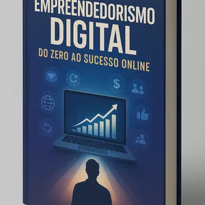 Imagem de capa para o Ebook Empreendedorismo Digital '' Do zero ao sucesso online ''