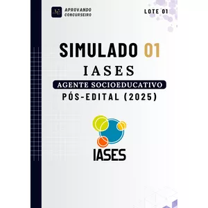 Imagem do curso 07 Simulados Comentados IASES - Agente Socioeducativo (Pós edital 2025)