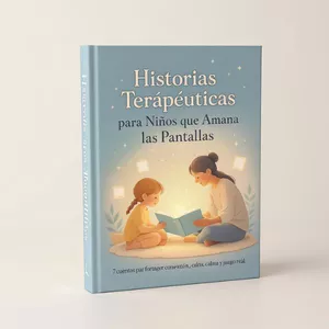 Imagen de portada para Ebook HISTORIAS TERAPÉUTICAS PARA NIÑOS QUE AMAN LAS PANTALLAS:  7 cuentos para fortalecer conexión, calma y juego real.