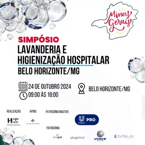 Imagem de capa para o Evento presencial Simpósio de Lavanderia e Higienização Hospitalar - Edição Belo Horizonte/MG