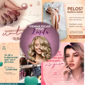 Imagem de capa para o Ebook Mídias sociais para seu seu salão de beleza