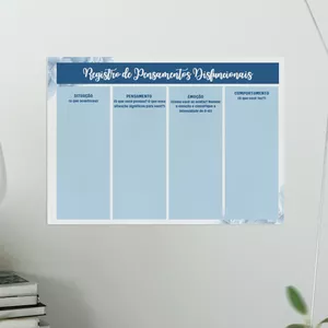 Imagem de capa para o Ebook Registro de Pensamentos Disfuncionais.