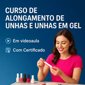 Imagem de Curso de Alongamento de unhas e Unhas em Gel criado por Qualifica Brasil na hotmart