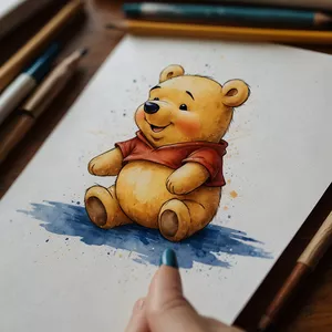 Imagem de capa para o Ebook Desenhos Para Colorir Ursinho Pooh