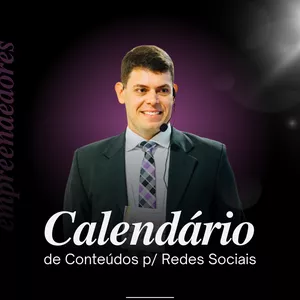 Imagem de capa para o Curso online Calendário de Conteúdo p/ Redes Sociais! (Empreendedores)