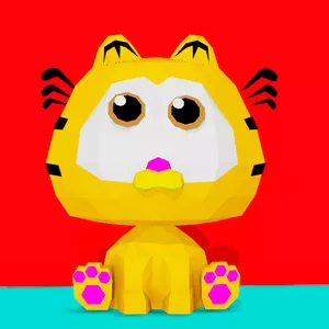 Imagen de portada para Curso online Garfield Baby Wobble, Modelo Papercraft para armar - PaperFloppa
