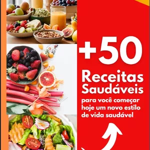 Imagem de capa para o Ebook Mais de 50 Receitas Saudáveis - Seca Barriga