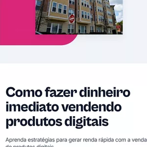Imagem de capa para o Curso online Como fazer dinheiro imediato vendendo produtos dijitais 
